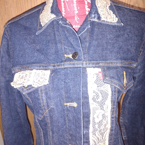 Upcycle Jean Jacket Med - Picture 2 of 7